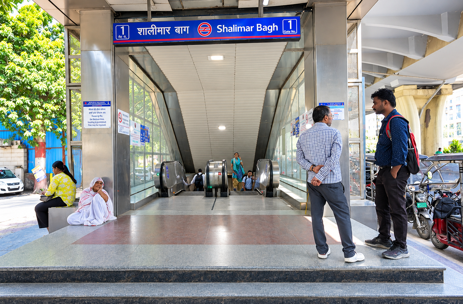 Metro access at the hospital neighbourhood