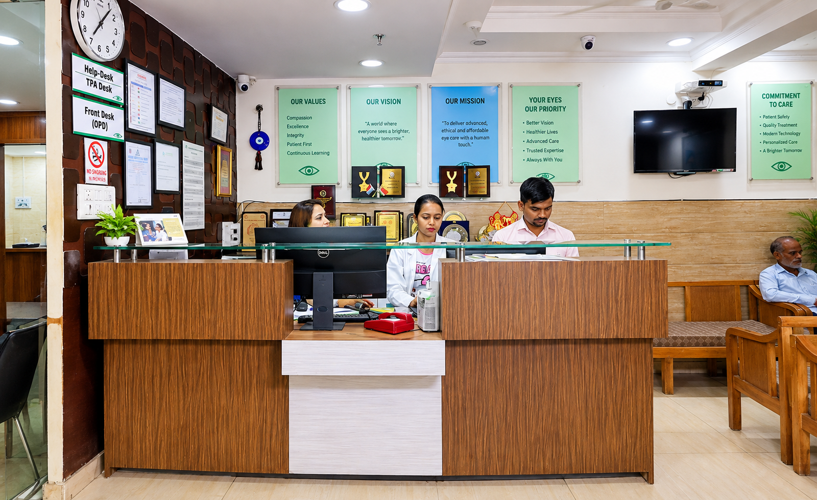 Main reception area