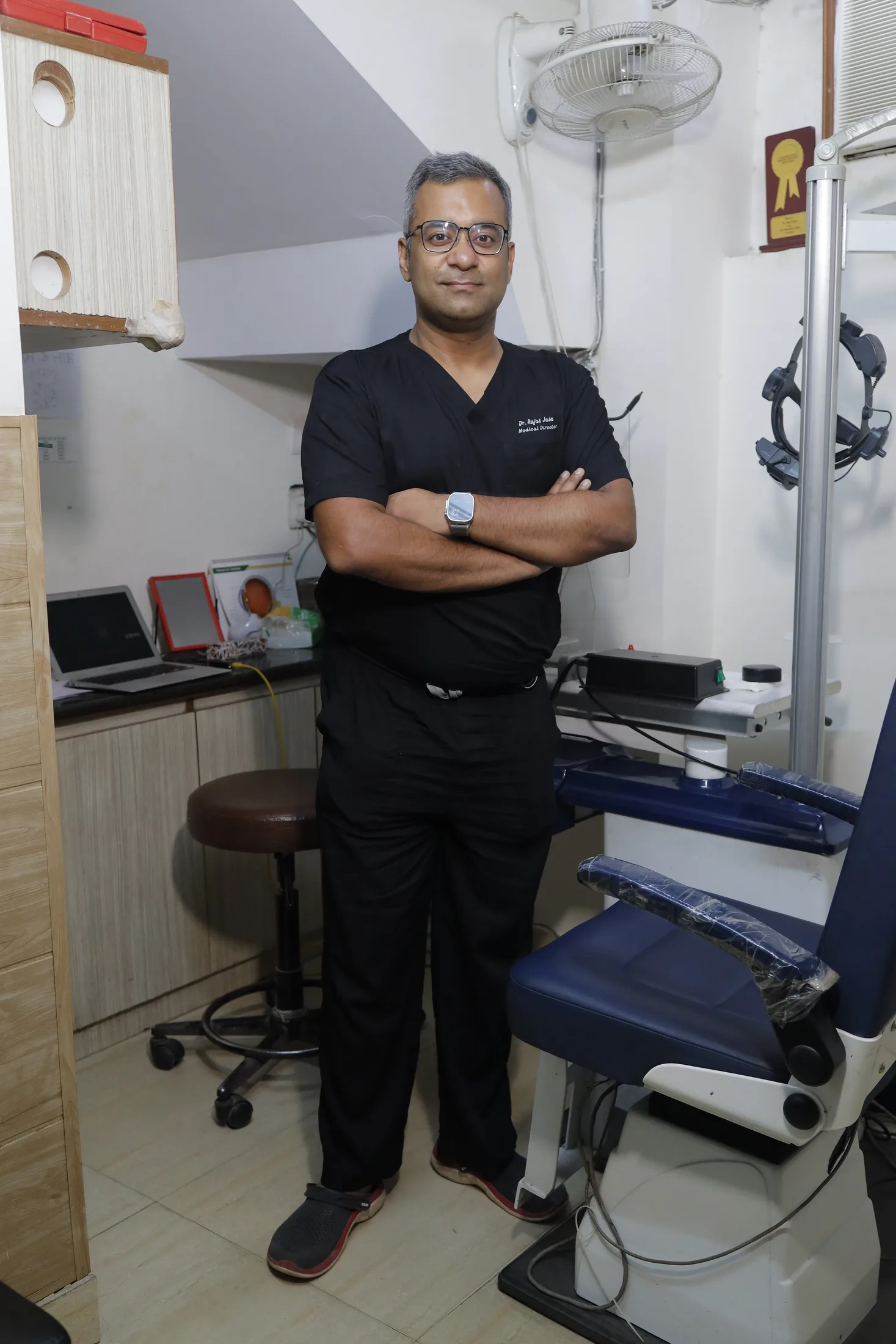 Dr. Rajat Jain in the clinic